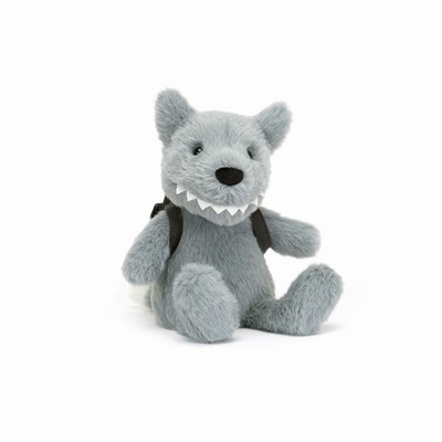 Jellycat Backpack Wolf New Zealand | RHEGV3071